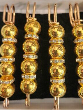 GOLDTONE "YUKON" Horse Show BLANKET PINS for Numbers ORNAMENTS NEW in BOX